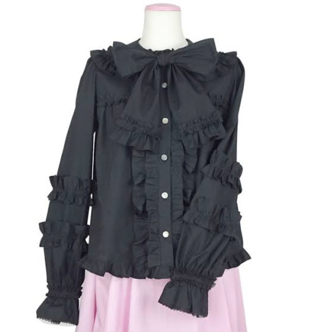 Angelic Pretty Charming Frill ブラウス ブラック Angelic Pretty Charming Frill ブラウス ブラック