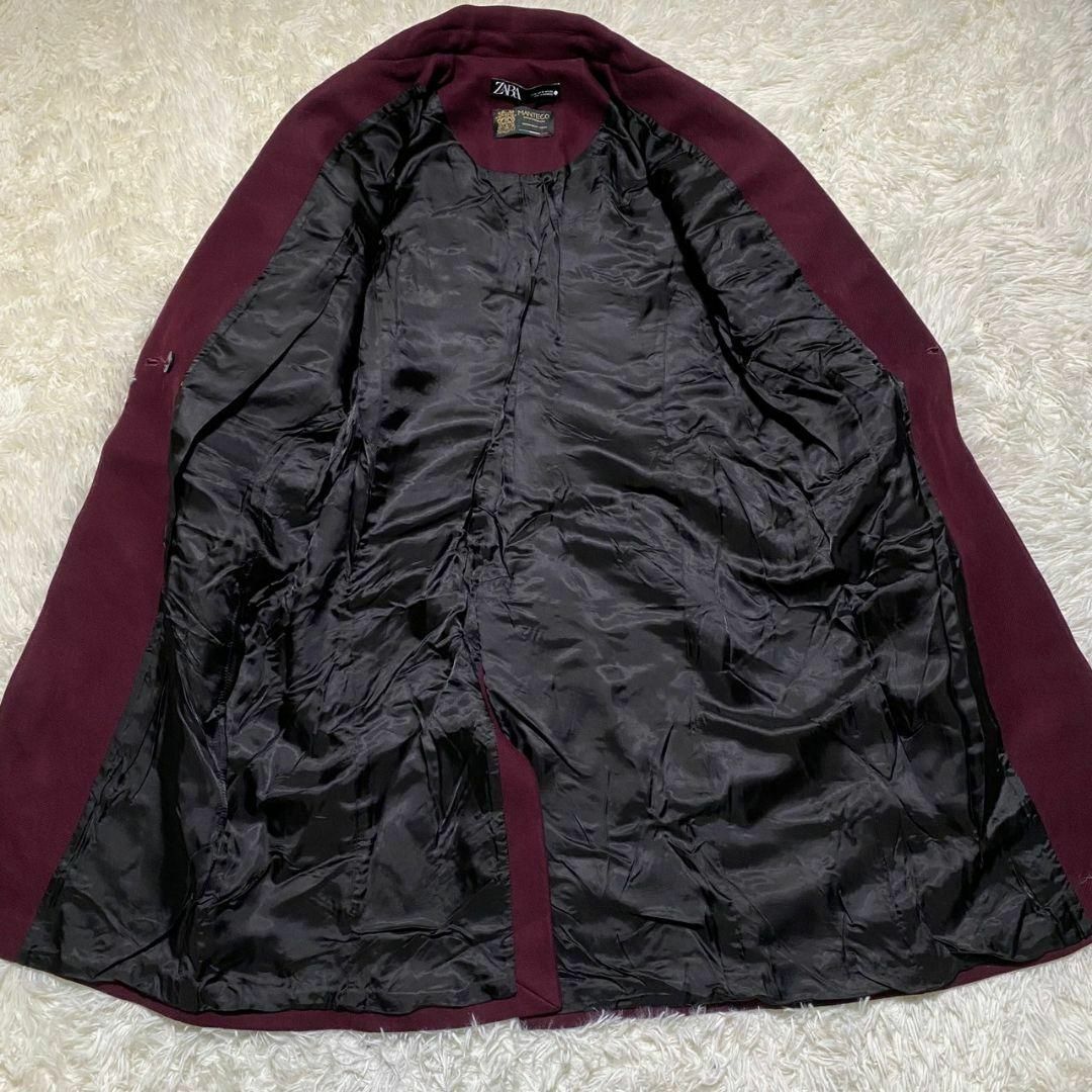 ZARA - 【美品】ZARA ロングコート チェスターコート 金ボタン ZARA - 【美品】ZARA ロングコート チェスターコート 金ボタン