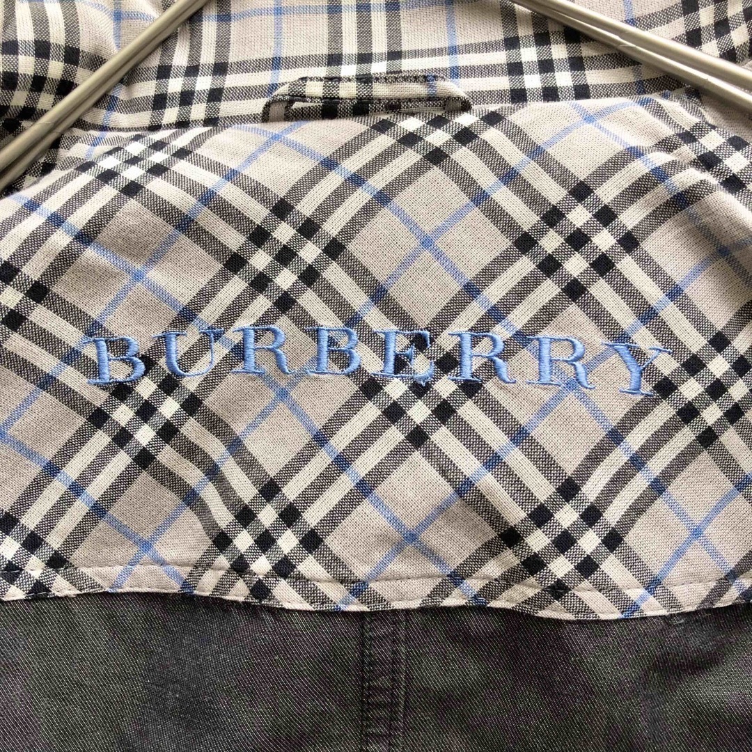 BURBERRY LONDON♪スプリングコート チェック フード 大きめ BURBERRY LONDON♪スプリングコート チェック フード 大きめ