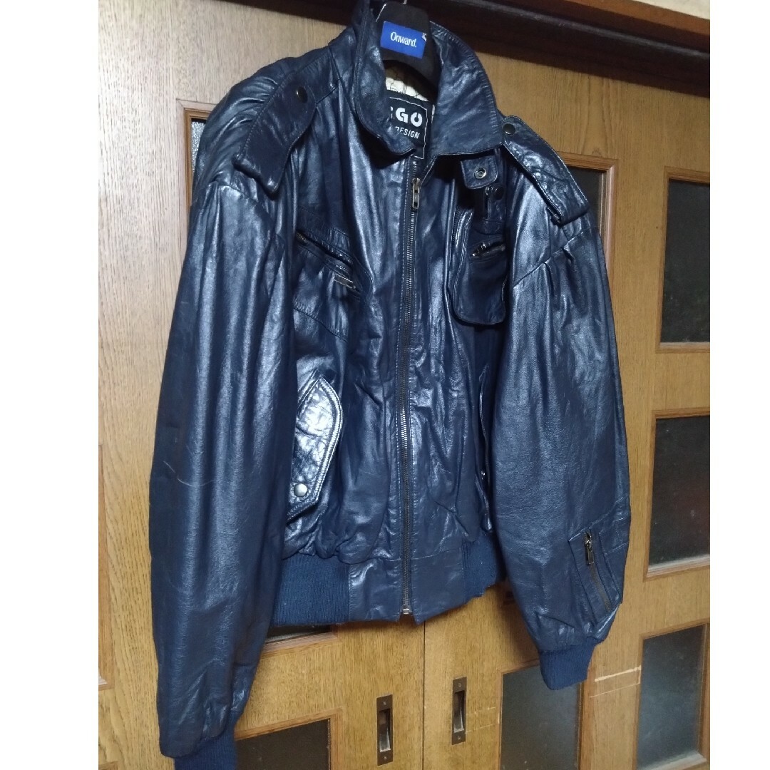 ヴィンテージ 80s 90 カウレザージャケット ライダース Lサイズ ヴィンテージ 80s 90 カウレザージャケット ライダース Lサイズ