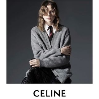CELINE - セリーヌ 2A584382D アーガイルモヘアカーディガン CELINE - セリーヌ 2A584382D アーガイルモヘアカーディガン