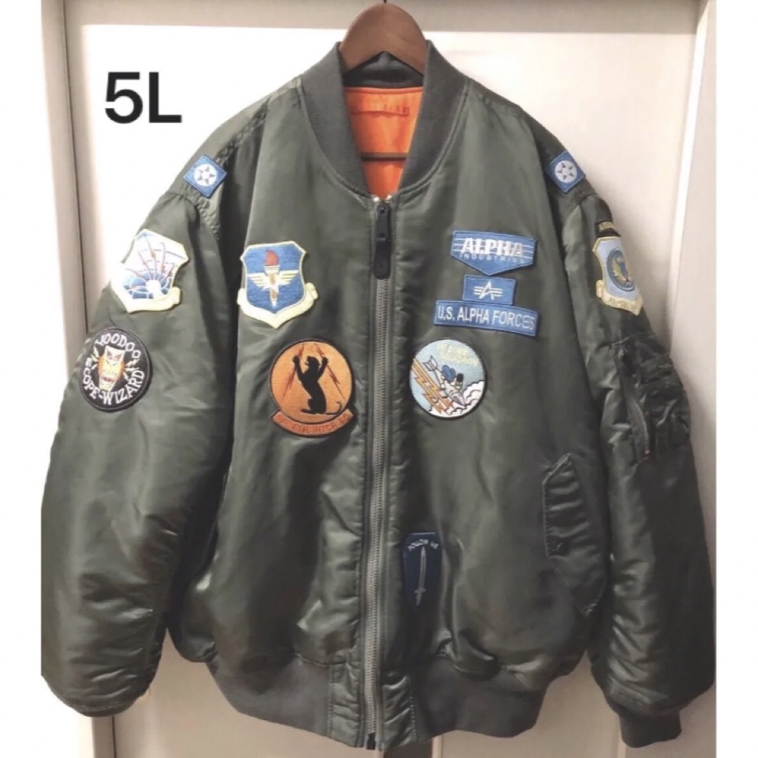 ALPHA INDUSTRIES - 極美品 ALPHA INDUSTRIES MA-1 5L 相棒 ALPHA INDUSTRIES - 極美品 ALPHA INDUSTRIES MA-1 5L 相棒