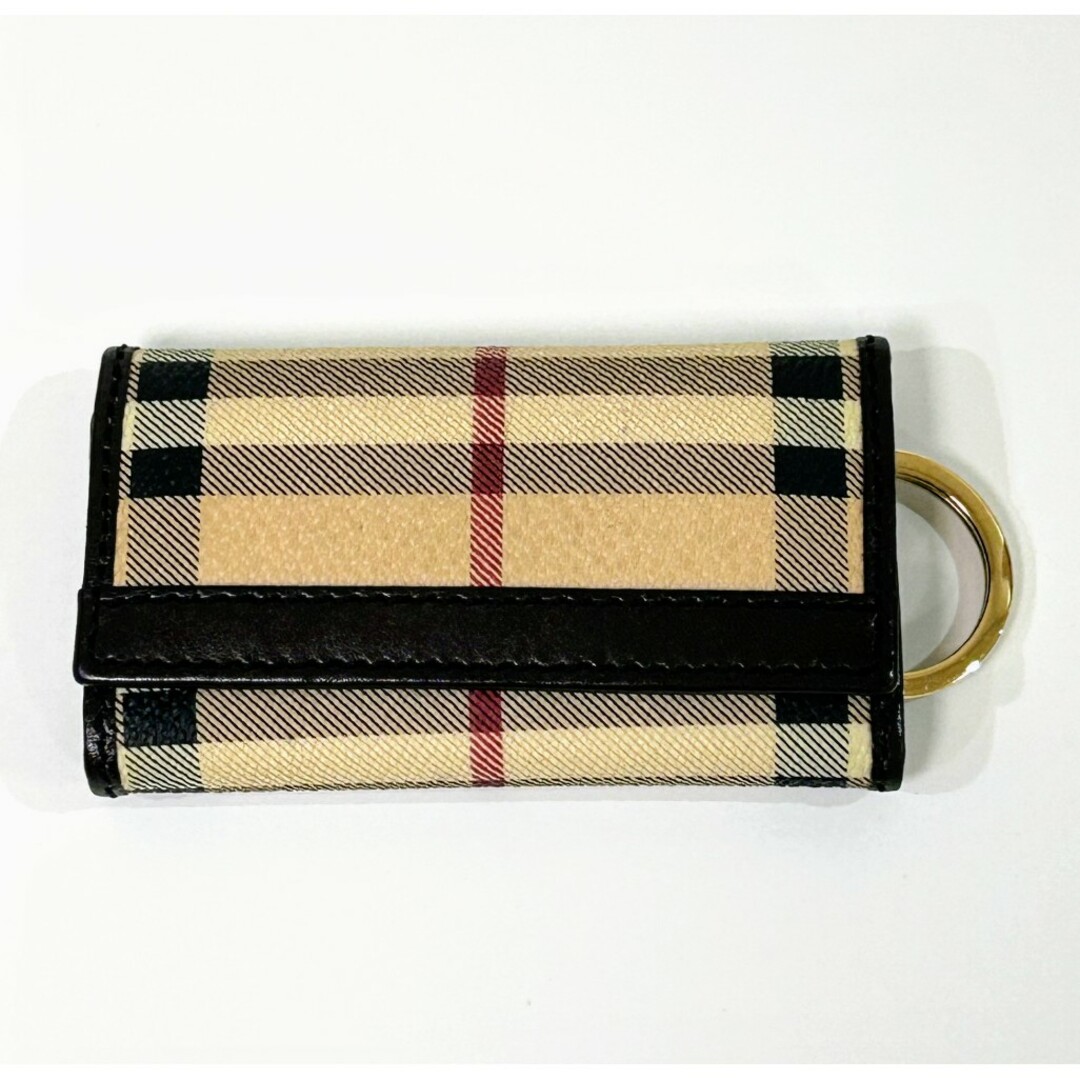 BURBERRY バーバリー 6連キーケース PVC レザー ノバチェック BURBERRY バーバリー 6連キーケース PVC レザー ノバチェック