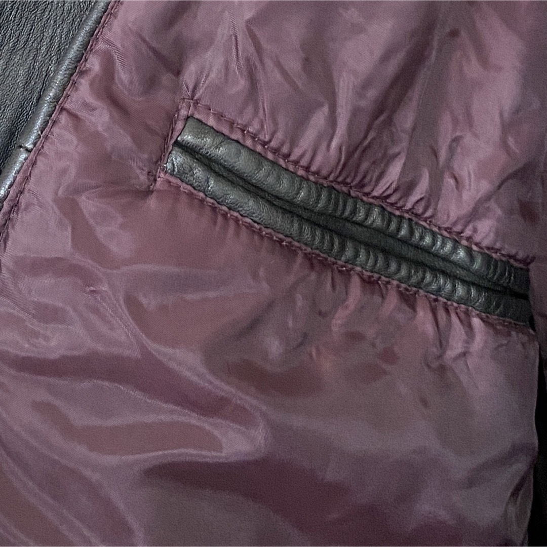 ADIDAS AYNE リメイク レザー ジャケット トラック 80s 90sの ADIDAS AYNE リメイク レザー ジャケット トラック 80s 90sの