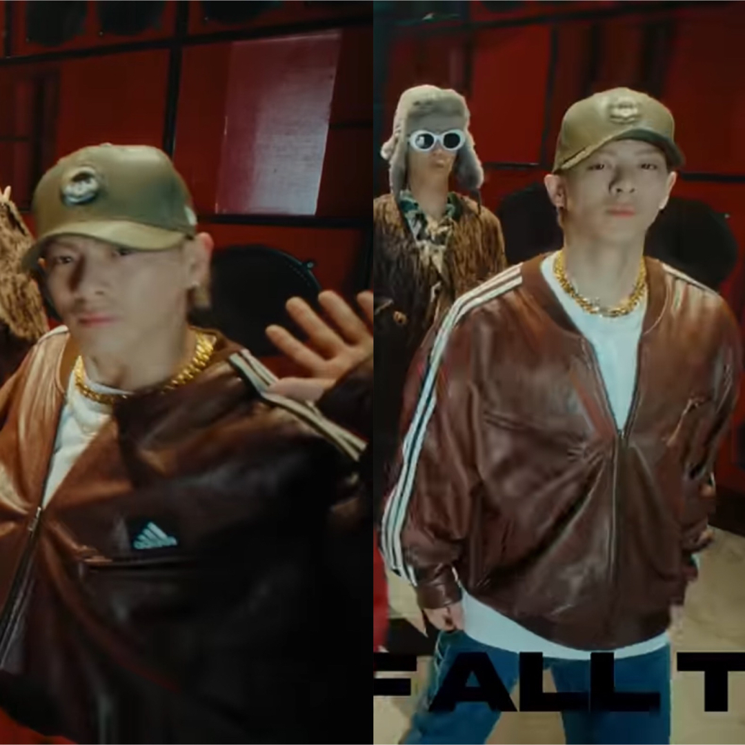 ADIDAS AYNE リメイク レザー ジャケット トラック 80s 90sの ADIDAS AYNE リメイク レザー ジャケット トラック 80s 90sの