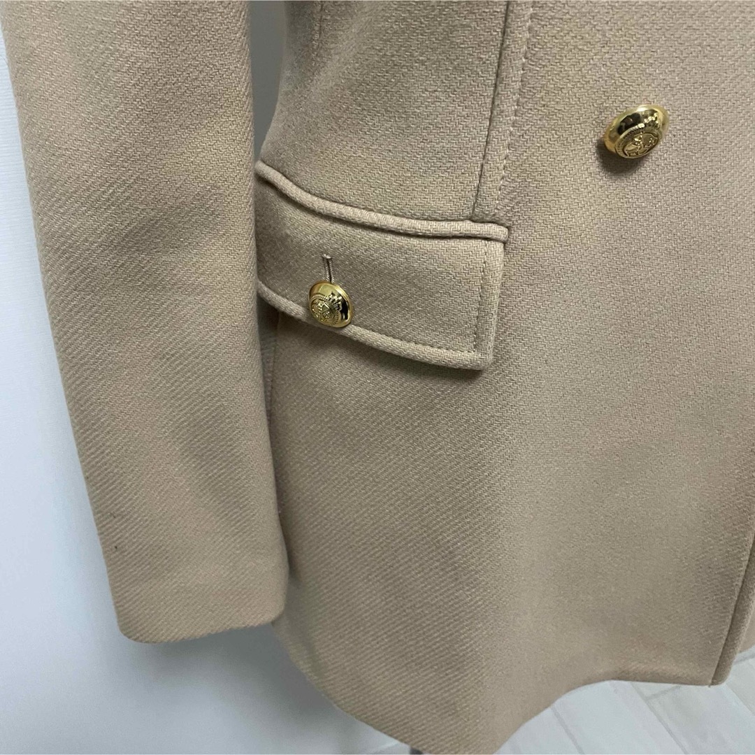 ZARA - ZARA ナポレオンコート ダブルブレスト 金ボタン 美品 ZARA - ZARA ナポレオンコート ダブルブレスト 金ボタン 美品