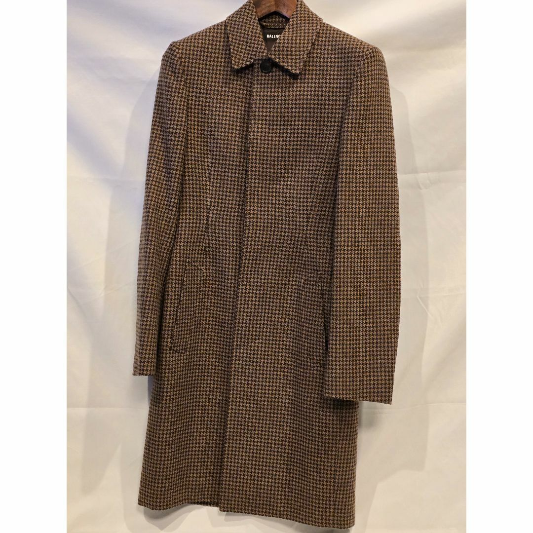 BALENCIAGA - BALENCIAGA Houndstooth Coat 千鳥格子 2019FWの BALENCIAGA - BALENCIAGA Houndstooth Coat 千鳥格子 2019FWの