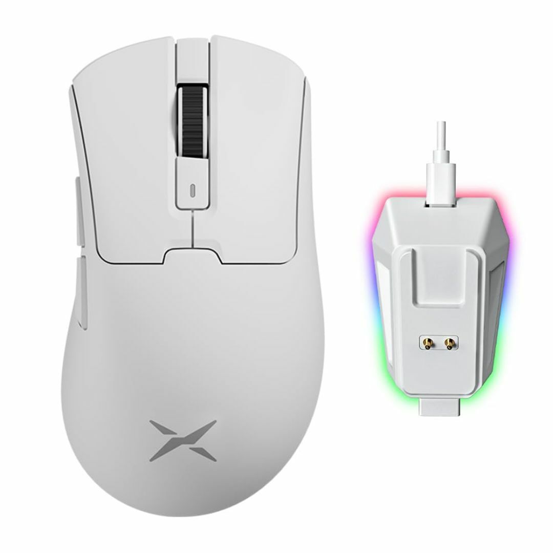 DELUX M900 ゲーミングマウス 無線、63g軽量、大手用、PAW3311