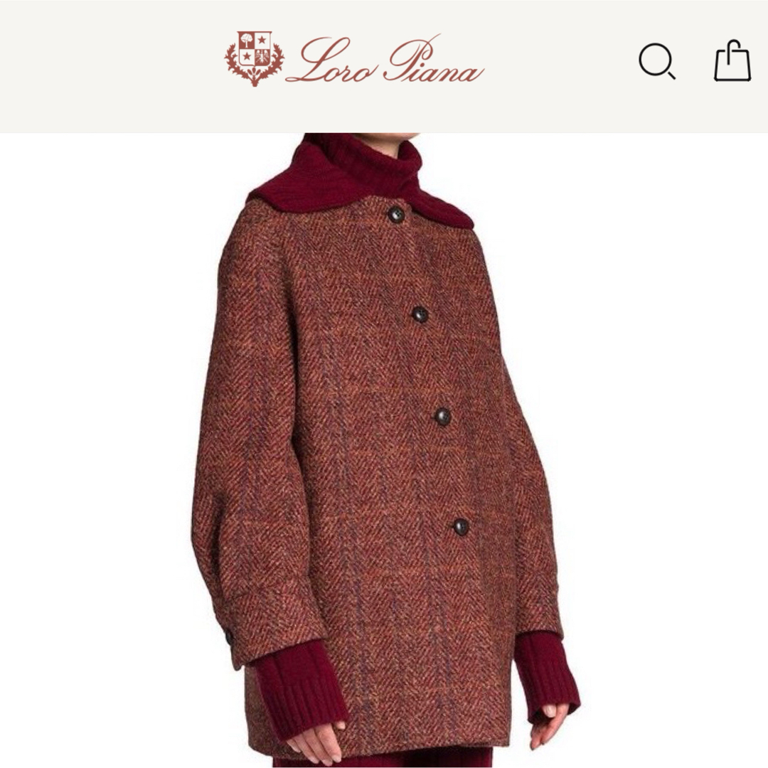 Loro Piana - Loro Pianaロロピアーナ 極美品カシミヤ混 コート Loro Piana - Loro Pianaロロピアーナ 極美品カシミヤ混 コート