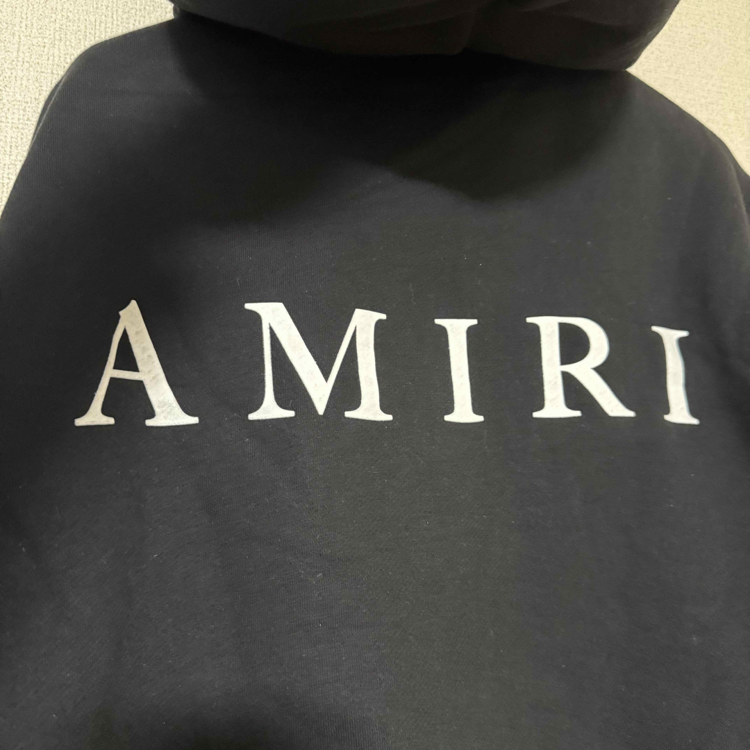 AMIRI - 【国内正規】AMIRI ブラック ZIP フード付きパーカー XL AMIRI - 【国内正規】AMIRI ブラック ZIP フード付きパーカー XL