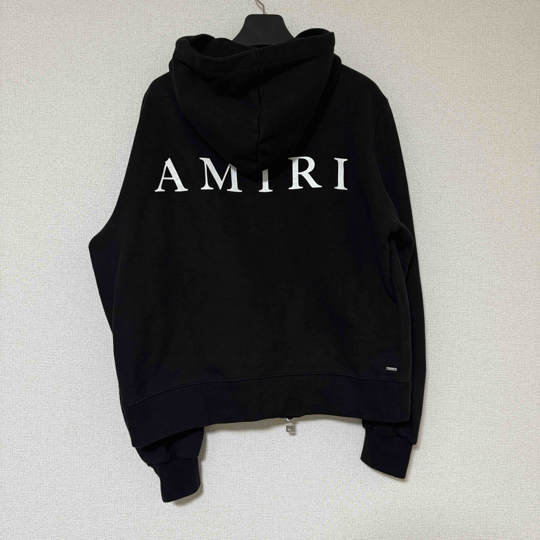 AMIRI - 【国内正規】AMIRI ブラック ZIP フード付きパーカー XL AMIRI - 【国内正規】AMIRI ブラック ZIP フード付きパーカー XL