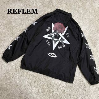 REFLEM - 【入手困難】REFLEM 薔薇 プリント コーチジャケット REFLEM - 【入手困難】REFLEM 薔薇 プリント コーチジャケット