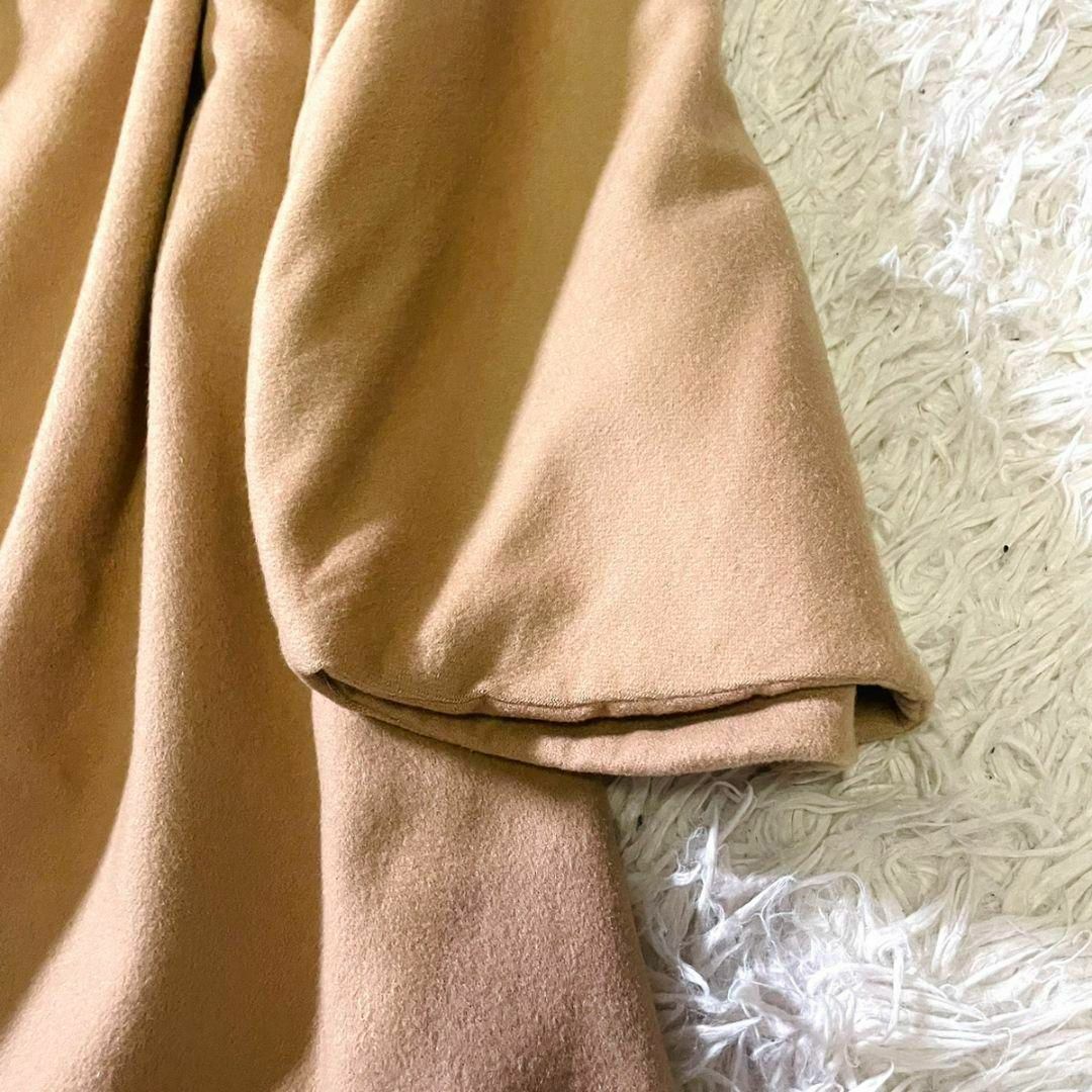 LOEWE - 【カシミヤ混】ロエベ ロングコート キャメル 女優襟 LOEWE - 【カシミヤ混】ロエベ ロングコート キャメル 女優襟