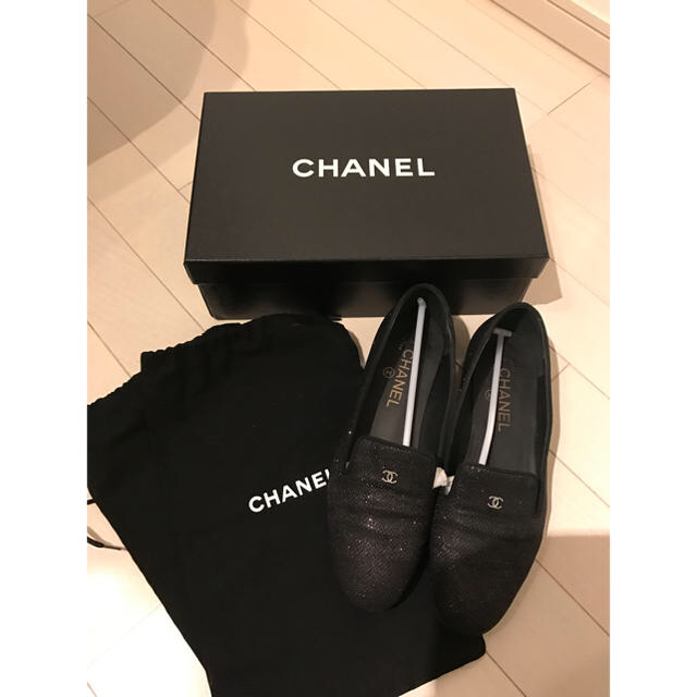 CHANEL(シャネル)のシャネル chanel 24cm 👞 フラットシューズ オペラシューズ  レディースの靴/シューズ(スリッポン/モカシン)の商品写真