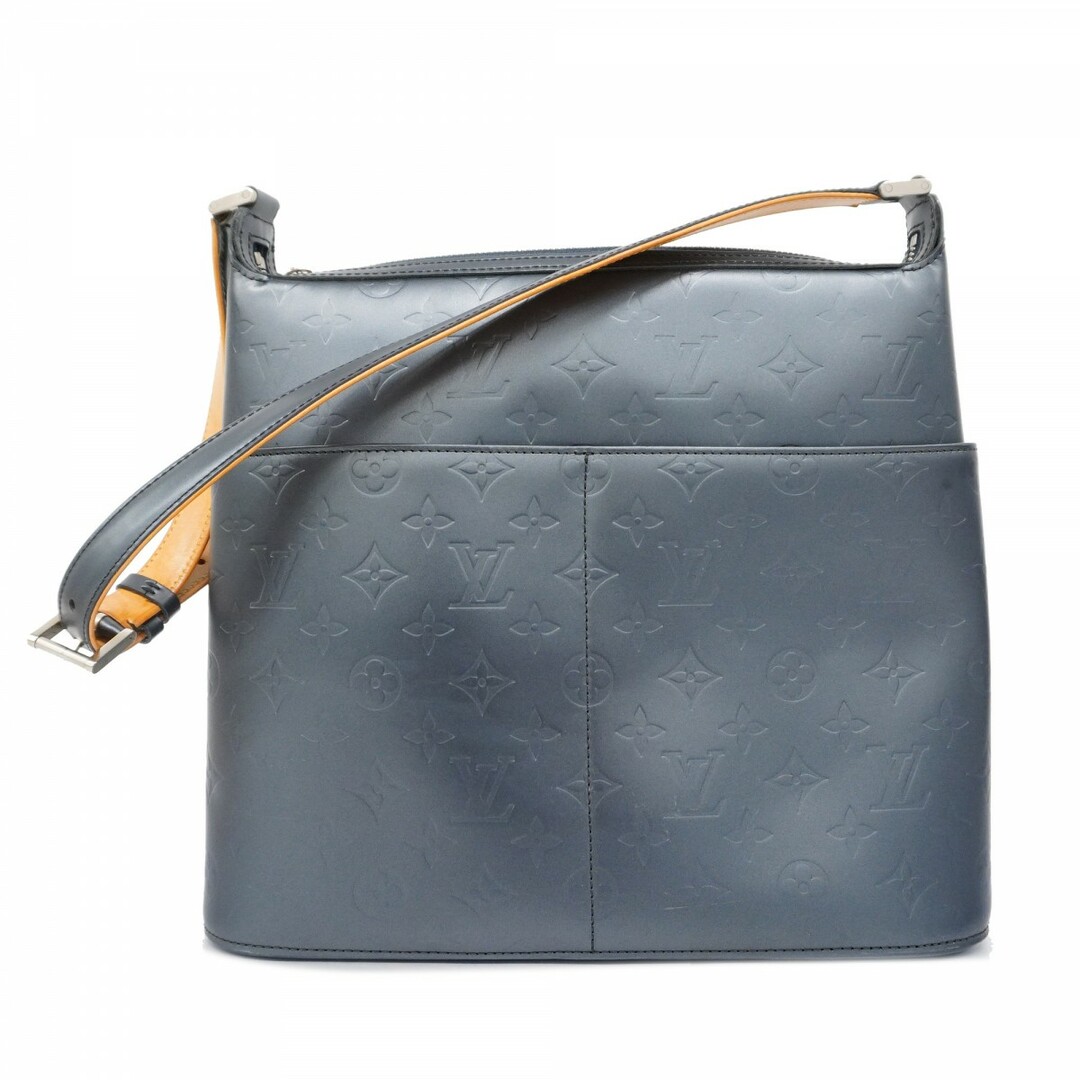 LOUIS VUITTON - 【5ac2305】ルイヴィトン ショルダーバッグ モノグラム・マット サッター M55165 ブルー【中古】レディース