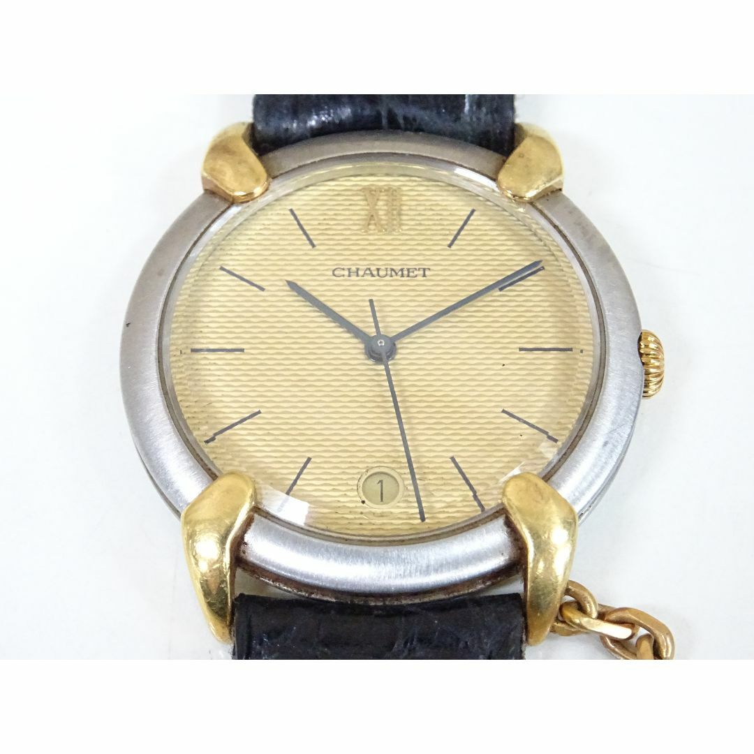 CHAUMET - 岡148 / CHAUMET ショーメ 腕時計 クォーツ デイト