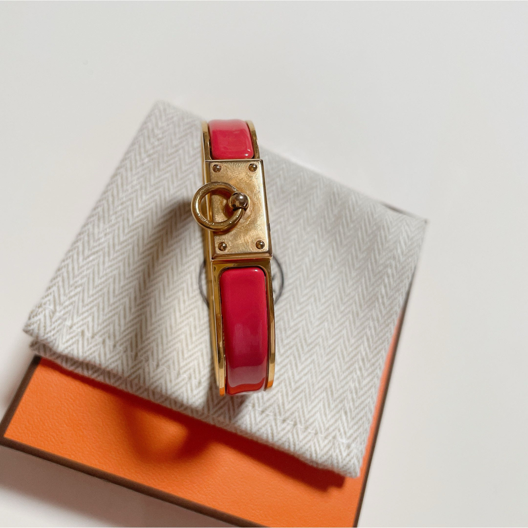 HERMES - 廃盤!レア!エルメス エナメル ブレスレット クリック HERMES - 廃盤!レア!エルメス エナメル ブレスレット クリック