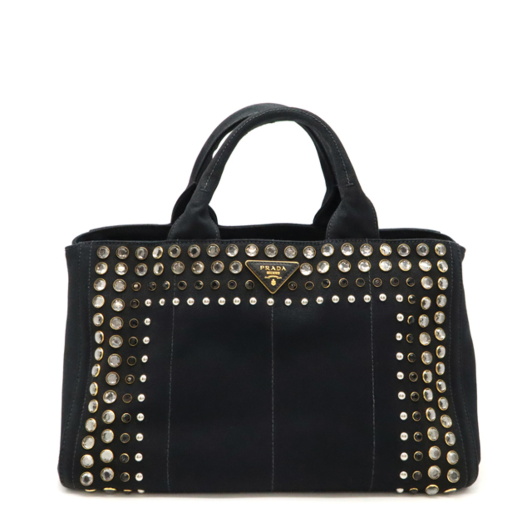PRADA プラダ CANAPA カナパ トートバッグ ビジュー スタッズ PRADA プラダ CANAPA カナパ トートバッグ ビジュー スタッズ