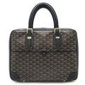 GOYARD ゴヤール アンバサードPM ビジネスバッグ ブリーフケース ハンドバッグ ヘリンボーン柄 PVC レザー ブラック 黒 ブラウン ホワイト
