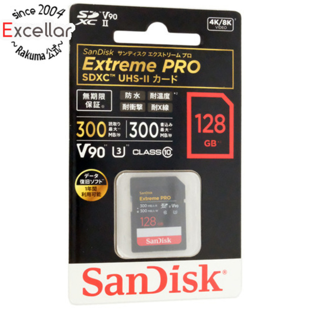 SanDisk(サンディスク)のSanDisk SDXCメモリーカード SDSDXDM-128G-JNJIP 128GB スマホ/家電/カメラのPC/タブレット(PC周辺機器)の商品写真