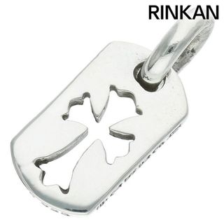 クロムハーツ(Chrome Hearts)のクロムハーツ  DT TNY CO CRS/タイニーカットアウトクロスドッグタグ チャーム/シルバーネックレストップ メンズ(ネックレス)