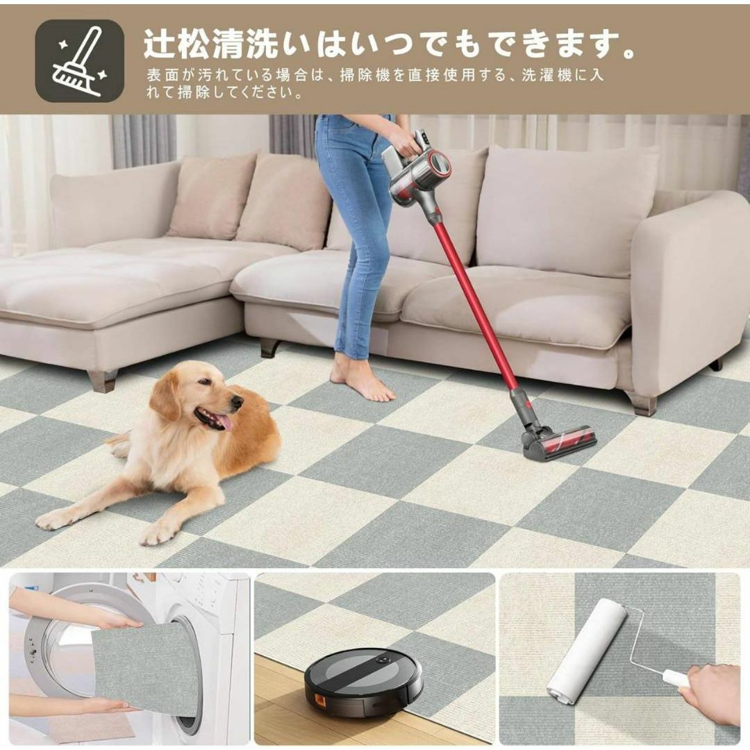 【35x35cm 60枚】タイルカーペット タイルマット ペットマット 35x35cm 60枚】タイルカーペット タイルマット ペットマットの