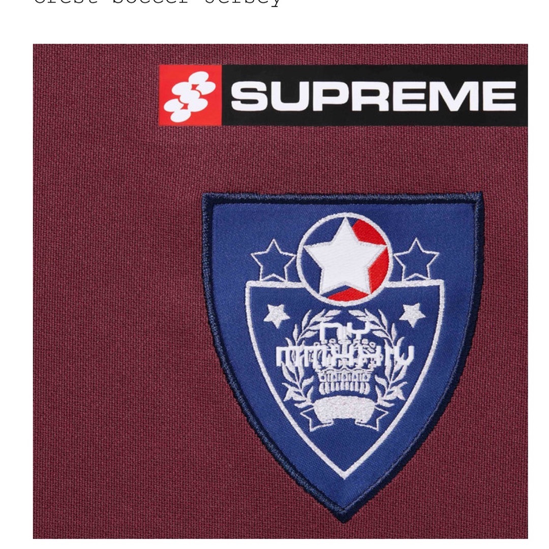 Supreme Crest Soccer Jersey (FW24) - $98