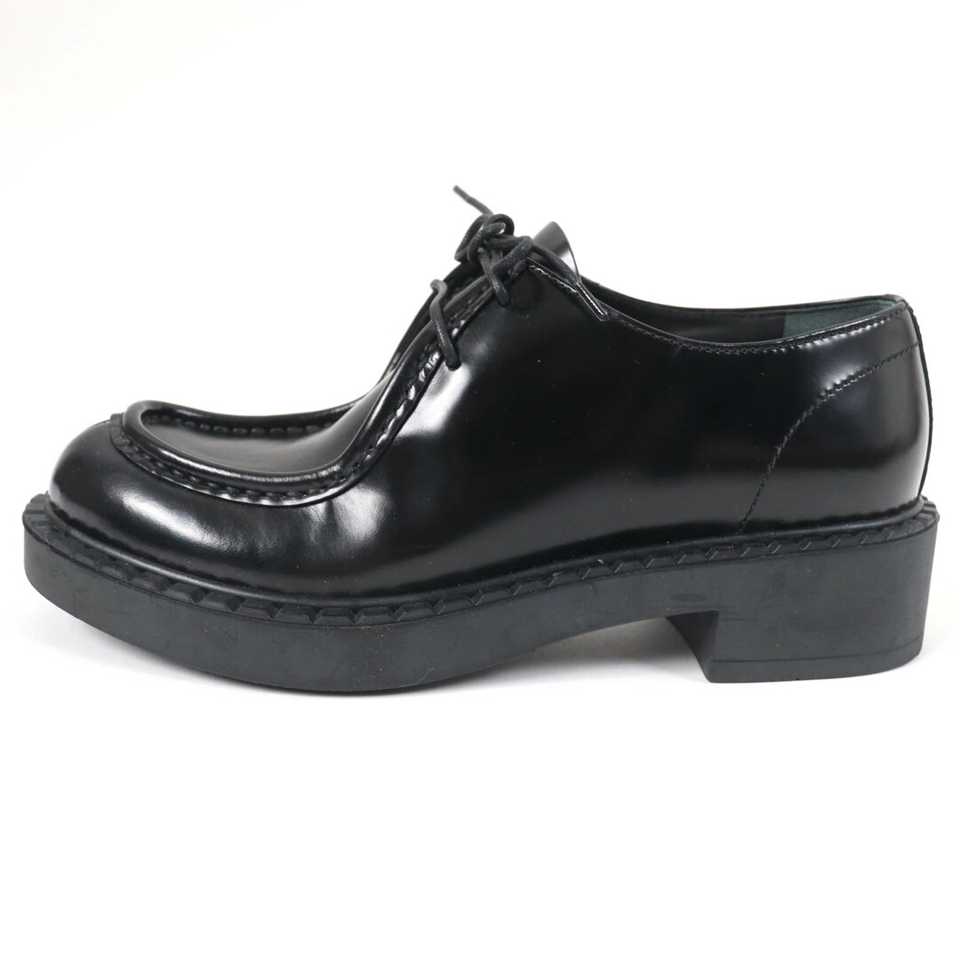 PRADA レースアップシューズ 厚底 美品37 24cm - 靴