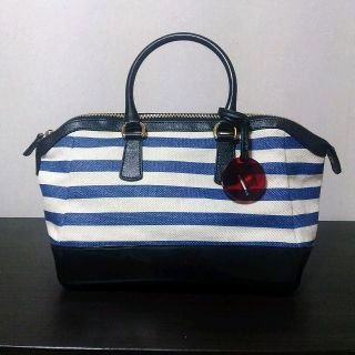 フルラ(Furla)の♡ フルラ 異素材 ボーダー キャンディ素材 ハンドバッグ(ハンドバッグ)