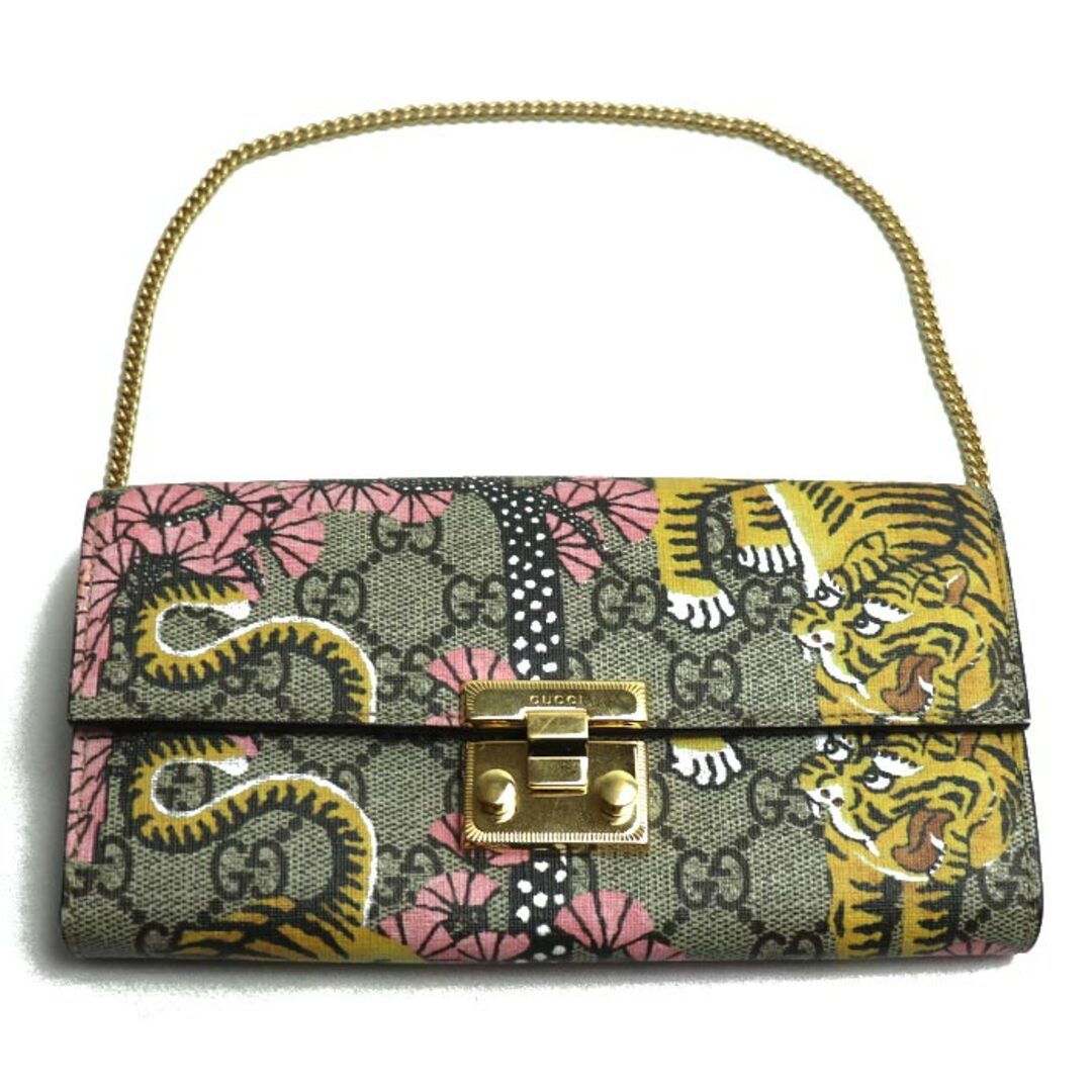 GUCCI - GUCCI グッチ GGスプリーム チェーンウォレット GUCCI - GUCCI グッチ GGスプリーム チェーンウォレット