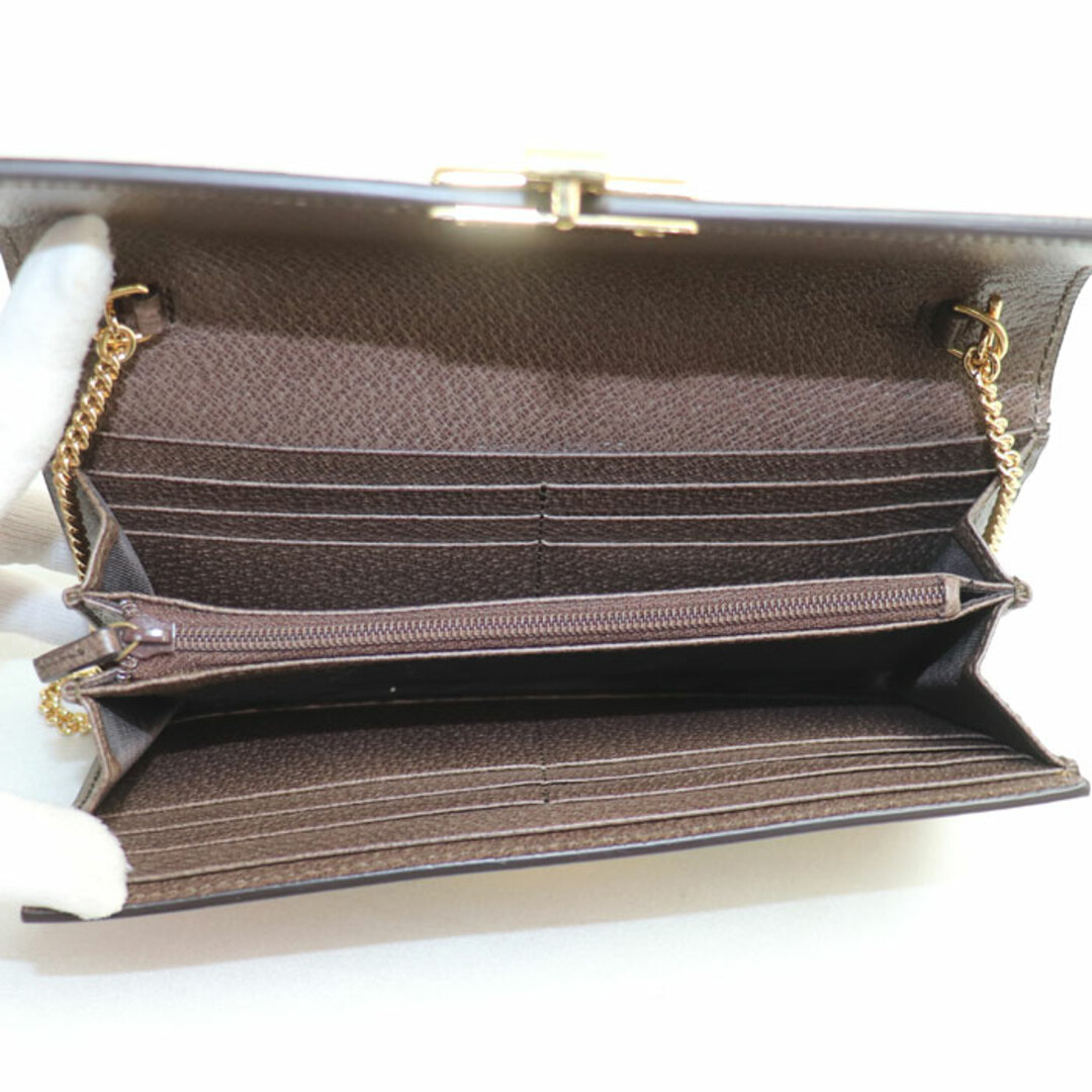 GUCCI - GUCCI グッチ GGスプリーム チェーンウォレット GUCCI - GUCCI グッチ GGスプリーム チェーンウォレット