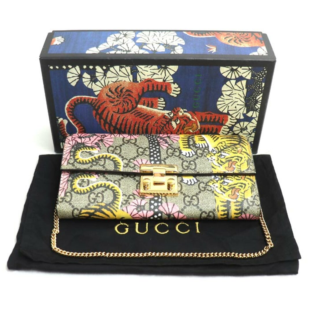 GUCCI - GUCCI グッチ GGスプリーム チェーンウォレット GUCCI - GUCCI グッチ GGスプリーム チェーンウォレット
