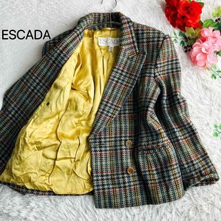 ESCADA - 未使用 エスカーダ ESCADA ☆ シルク ロゴ スカーフ ESCADA - 未使用 エスカーダ ESCADA ☆ シルク ロゴ スカーフ