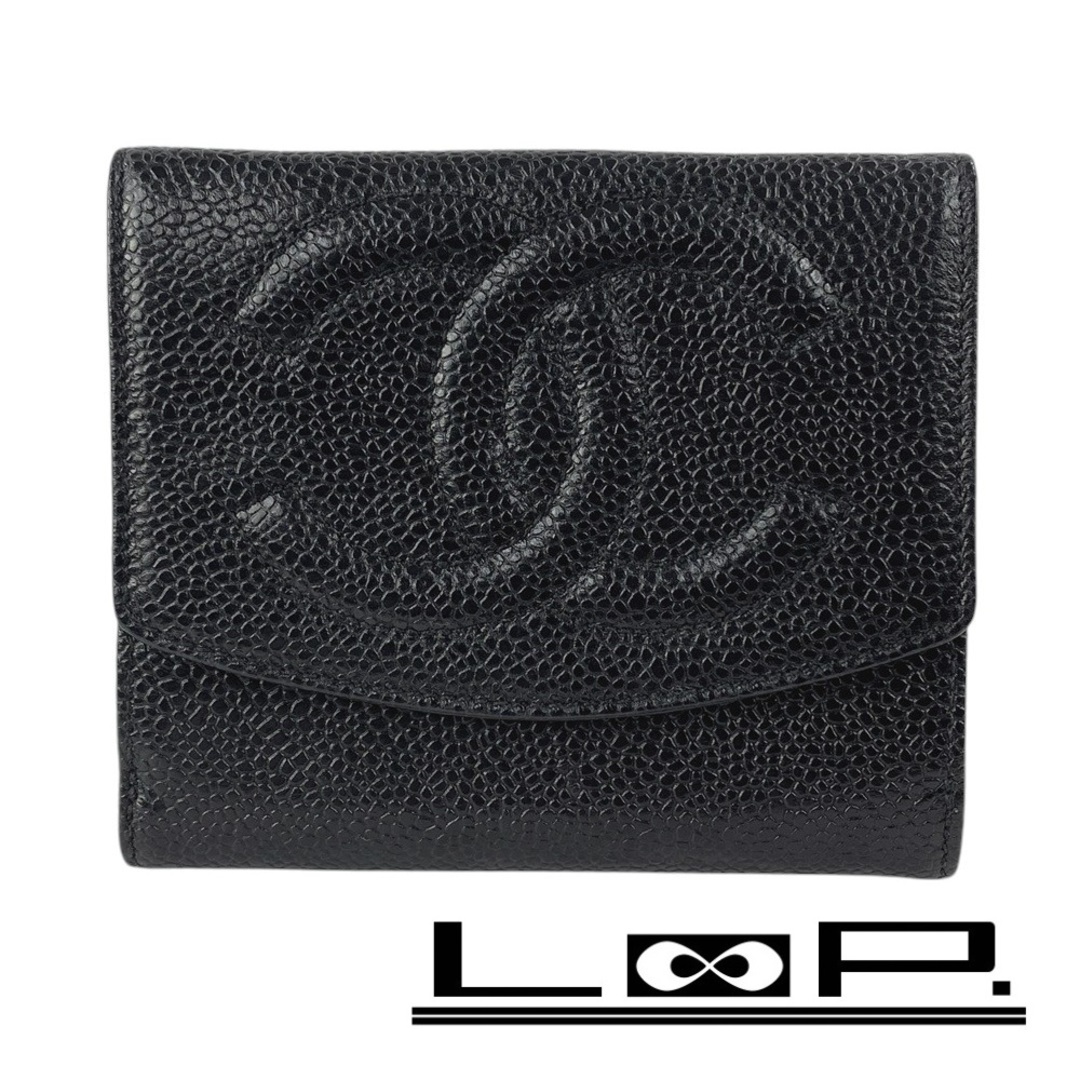 CHANEL - □美品□ シャネル 2つ折り 財布 コンパクト ココ CHANEL - □美品□ シャネル 2つ折り 財布 コンパクト ココ