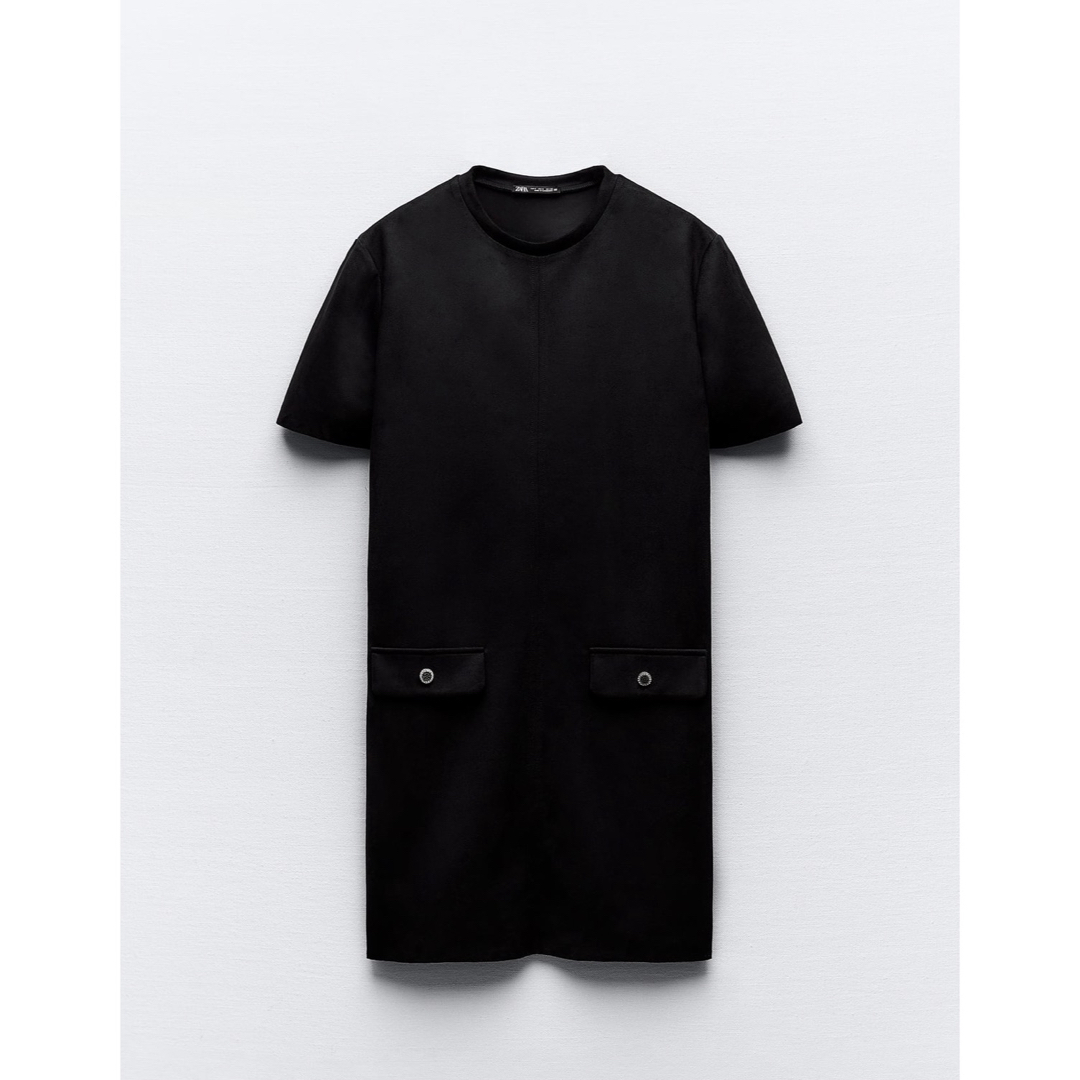 ZARA(ザラ)のZARA ベーシックフェイクスエードワンピース レディースのワンピース(ひざ丈ワンピース)の商品写真