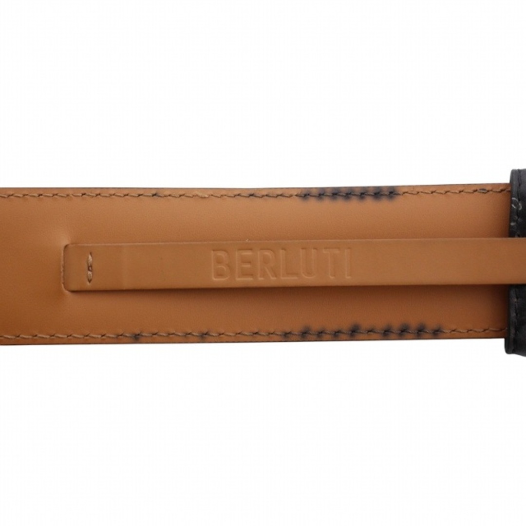 Berluti ベルト カリグラフィー スクリット レザー 80/ 32 黒 Berluti ベルト カリグラフィー スクリット レザー 80/ 32 黒