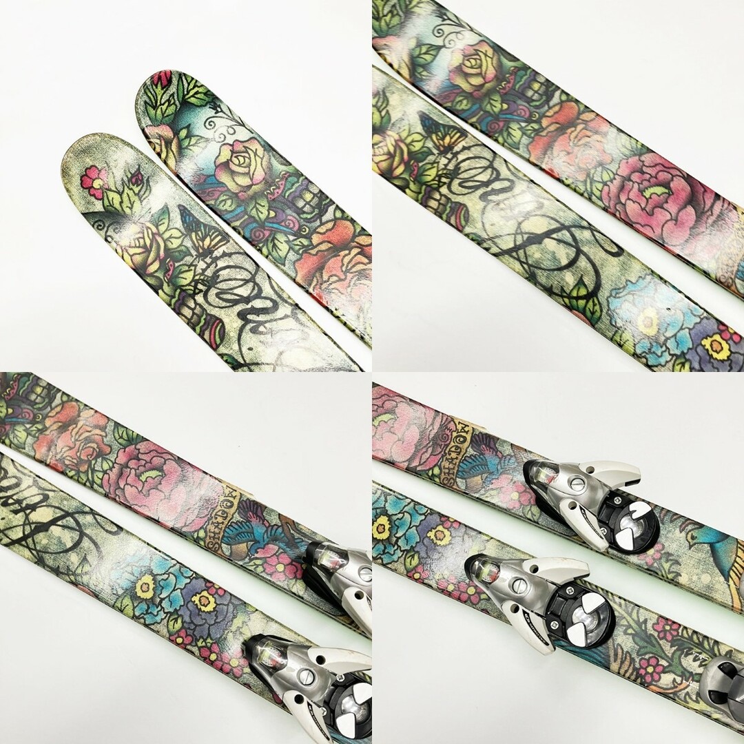 〇〇LINE ライン SHADOW 割れ有 花柄 スキー スキー板 167cm 〇〇LINE ライン SHADOW 割れ有 花柄 スキー スキー板 167cm