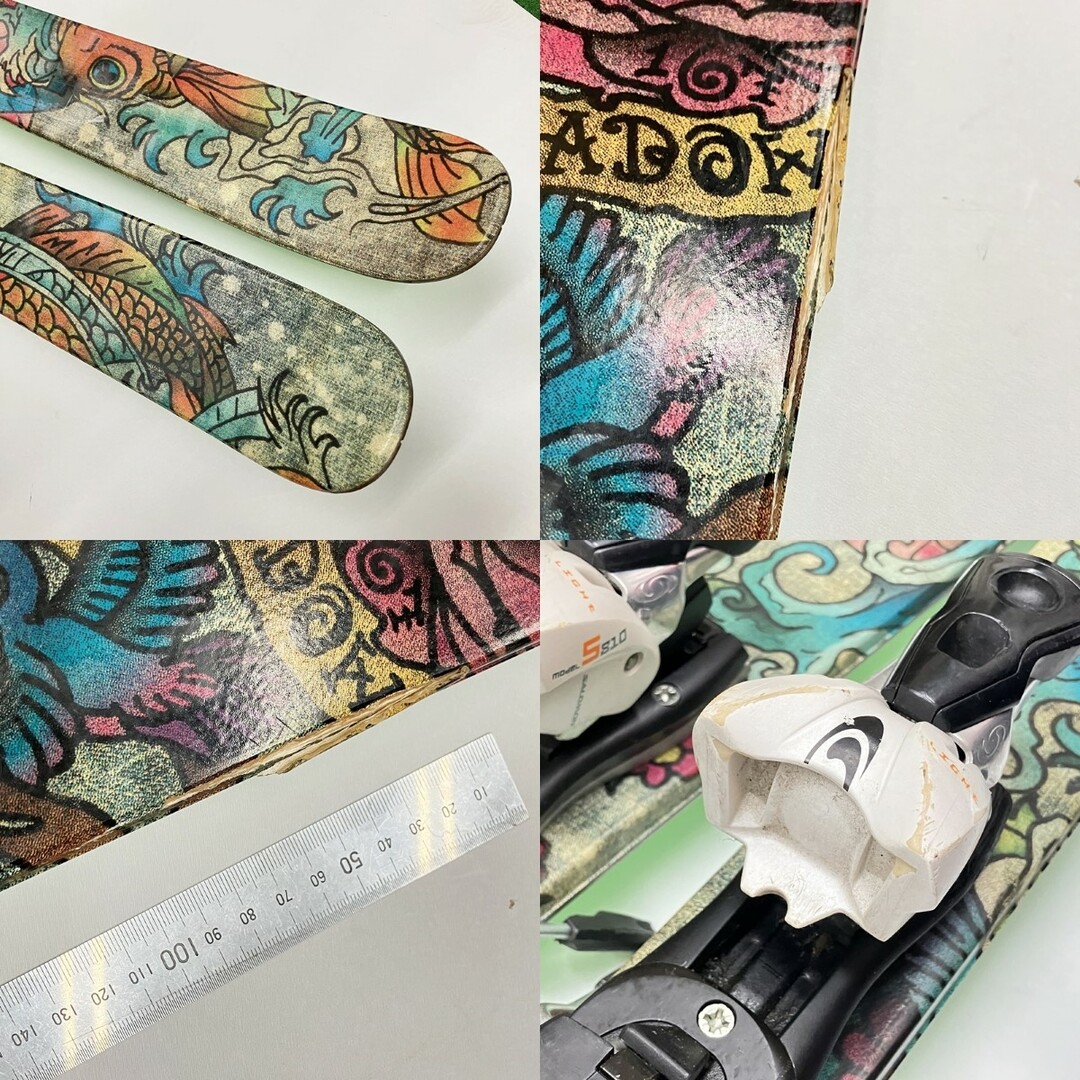 〇〇LINE ライン SHADOW 割れ有 花柄 スキー スキー板 167cm 〇〇LINE ライン SHADOW 割れ有 花柄 スキー スキー板 167cm