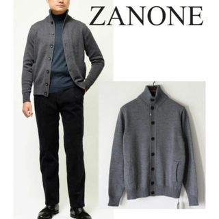 ZANONE - 未使用タグ付き ZANONE カーディガン モスグリーン ZANONE - 未使用タグ付き ZANONE カーディガン モスグリーン