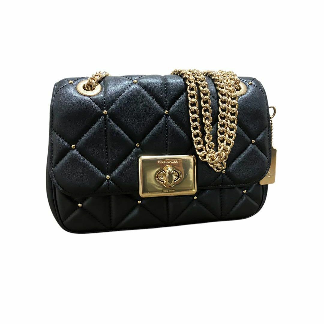 COACH - ○美中古COACH コーチ キルティングスタッズターン COACH - ○美中古COACH コーチ キルティングスタッズターン