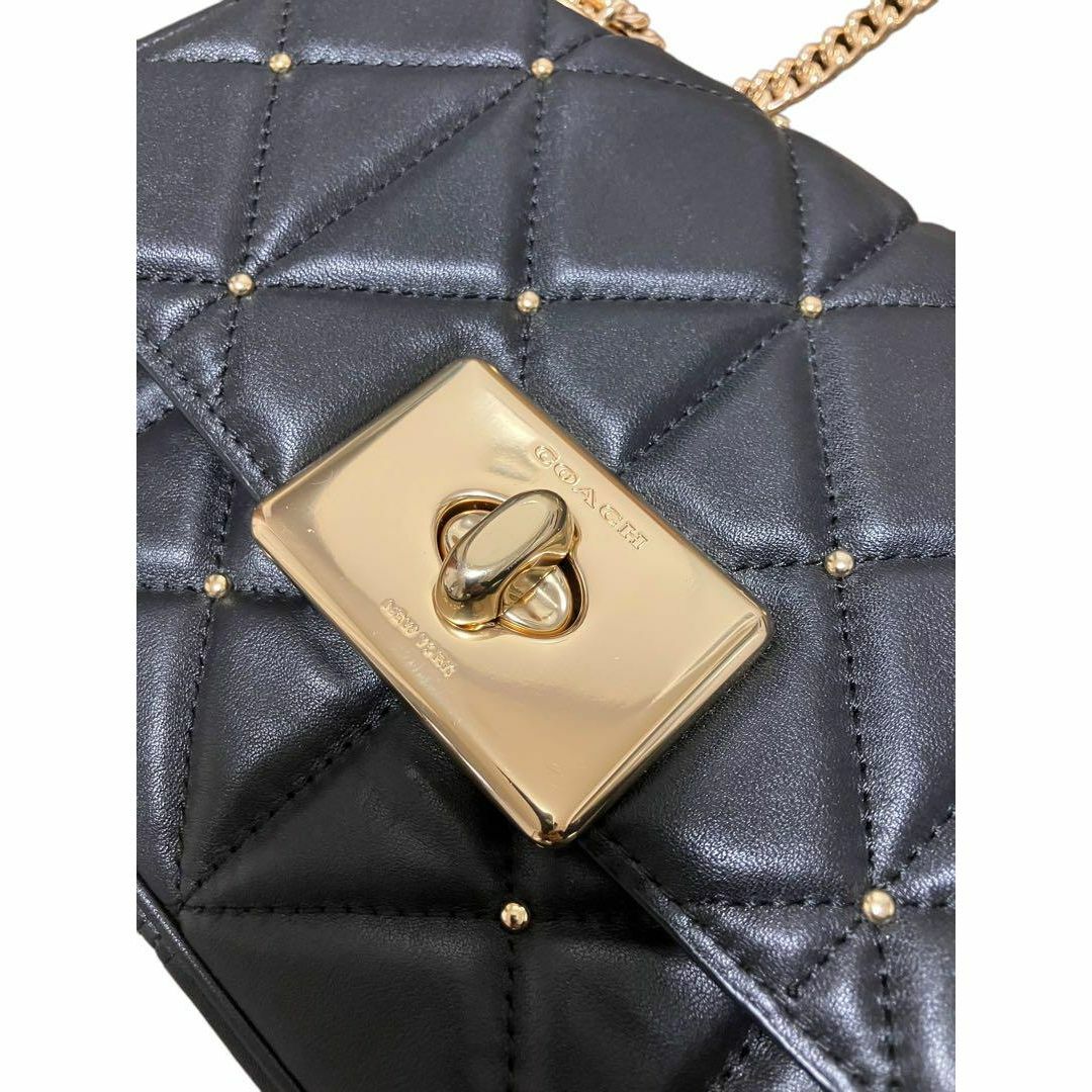COACH - ○美中古COACH コーチ キルティングスタッズターン COACH - ○美中古COACH コーチ キルティングスタッズターン