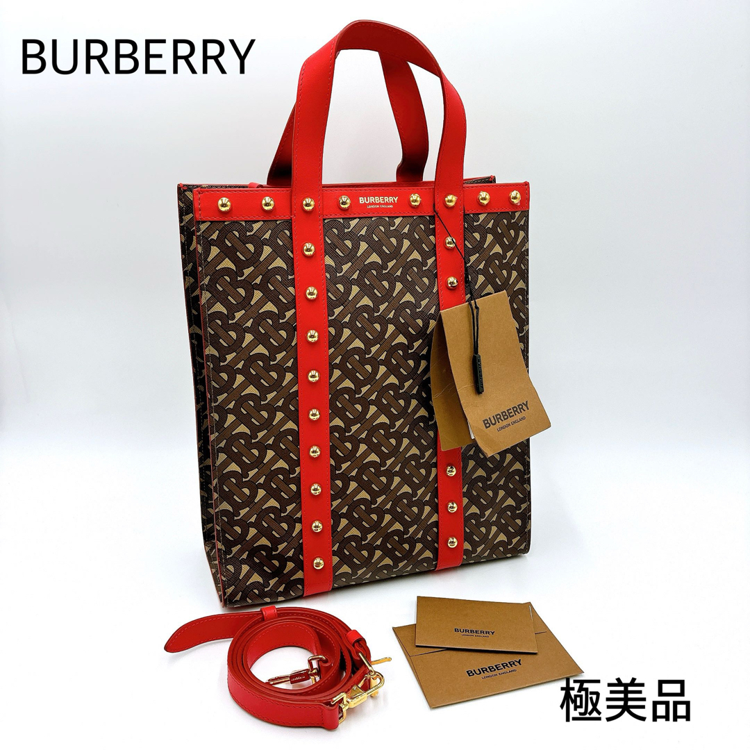 BURBERRY - 極美品* BURBERRY バーバリー TBモノグラム 2way BURBERRY - 極美品* BURBERRY バーバリー TBモノグラム 2way
