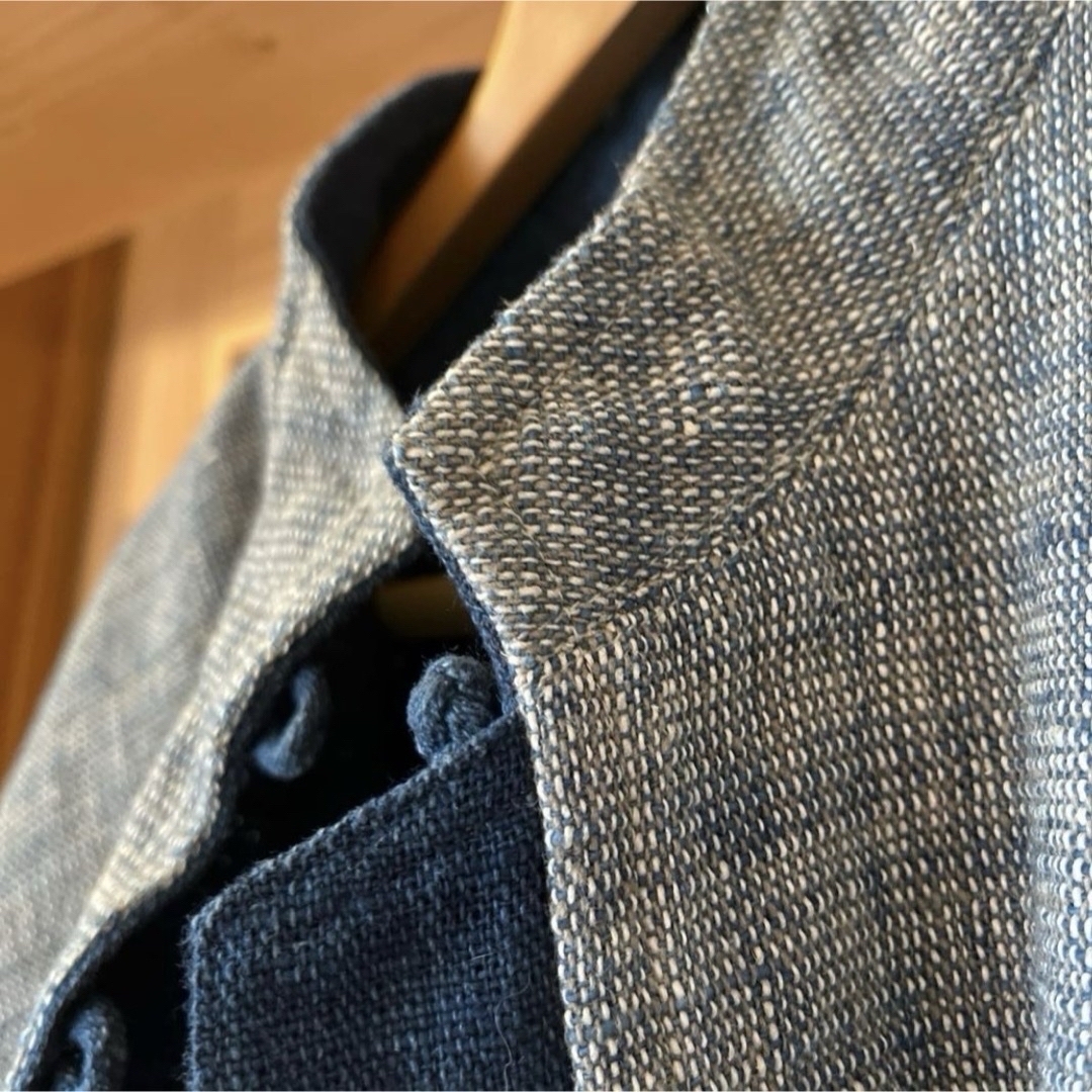 極美品 うさとの服 綿 リバーシブル ジャケット 藍染 usaato ウサト 極美品 うさとの服 綿 リバーシブル ジャケット 藍染 usaato ウサト