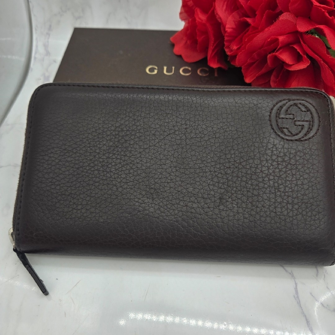 希少】 GUCCI グッチ 長財布 財布 GG インターロッキング レザー 希少】 GUCCI グッチ 長財布 財布 GG インターロッキング レザー