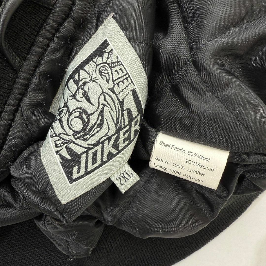 JOKER - JOKER BRAND 袖レザースタジャン 2XL ジョーカー JOKER - JOKER BRAND 袖レザースタジャン 2XL ジョーカー