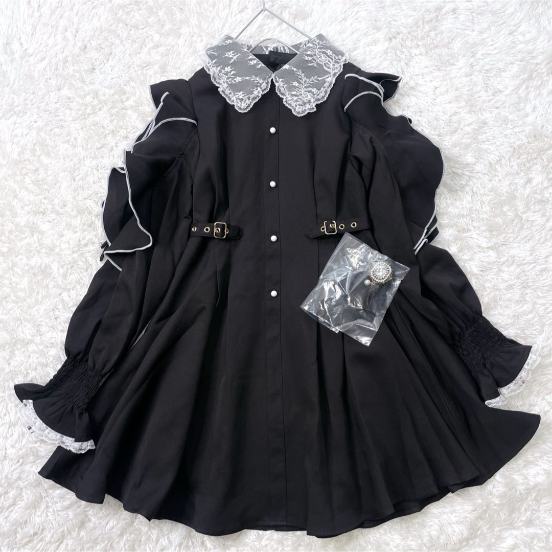 ROJITA - 新品 ROJITA ロジータ ラッフルショルダーワンピース ROJITA - 新品 ROJITA ロジータ ラッフルショルダーワンピース
