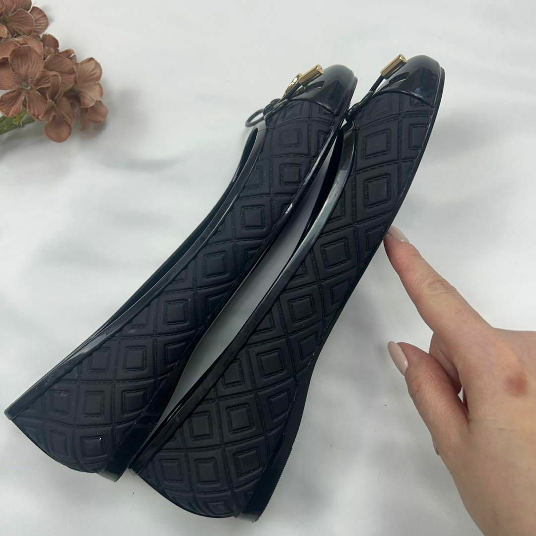 E167 美品 24cm 7M トリーバーチ ラバー パンプス レディース E167 美品 24cm 7M トリーバーチ ラバー パンプス レディース