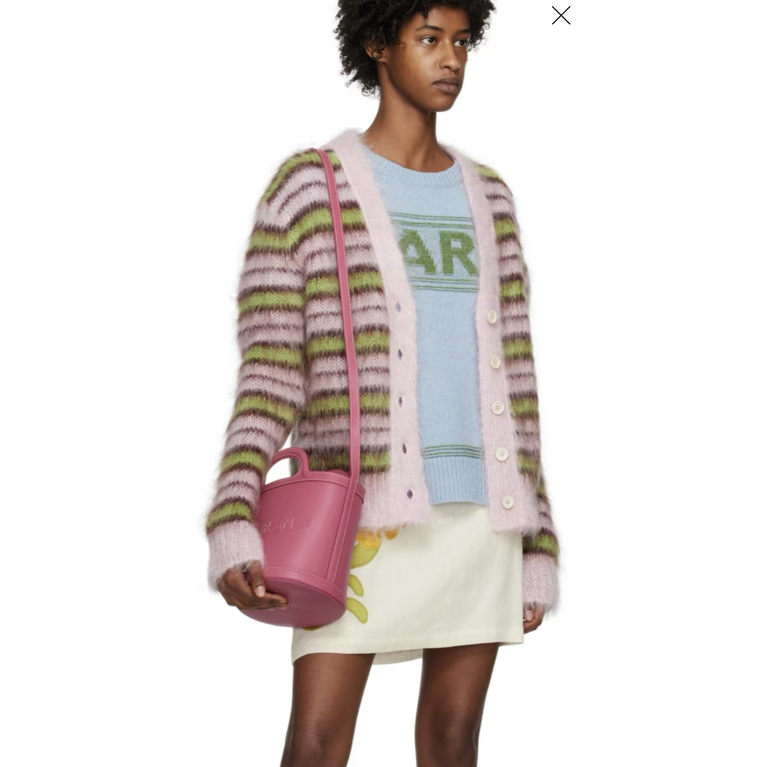 MARNI - 美品 MARNI マルニ ピンク ミニ Tropicalia バケット MARNI - 美品 MARNI マルニ ピンク ミニ Tropicalia バケット