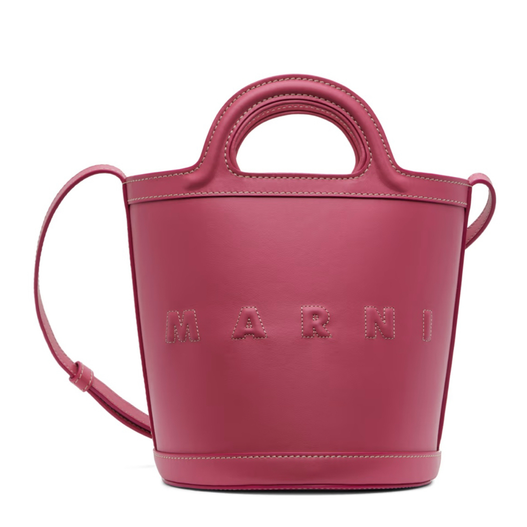 MARNI - 美品 MARNI マルニ ピンク ミニ Tropicalia バケット MARNI - 美品 MARNI マルニ ピンク ミニ Tropicalia バケット