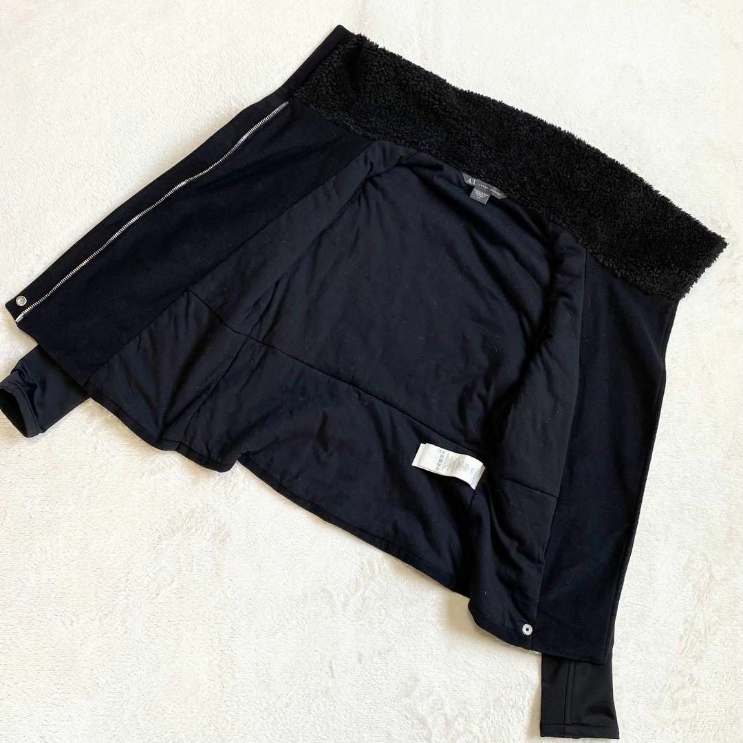 ARMANI EXCHANGE(アルマーニエクスチェンジ)の美品 アルマーニエクスチェンジ ジップアップ ジャケット 異素材 切り替え レディースのジャケット/アウター(ブルゾン)の商品写真